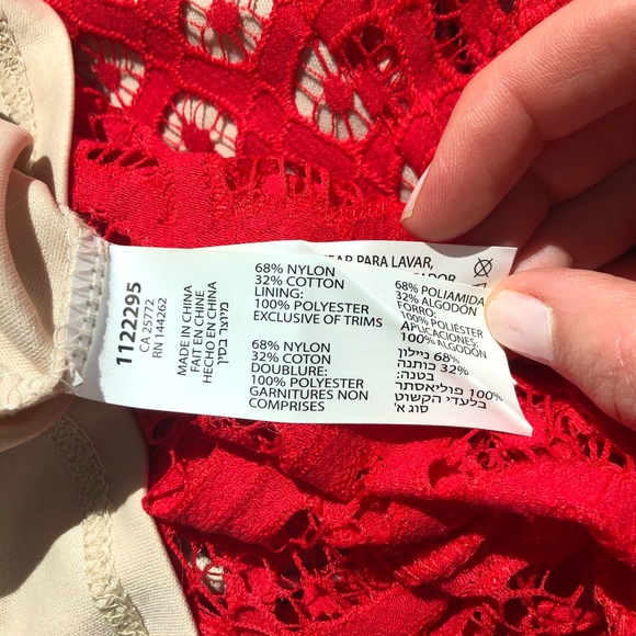 Red crochet dress by Dex size S - Picture 3 of 4